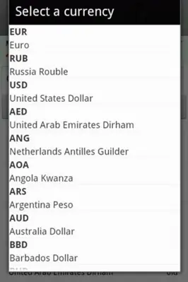 Exchange rate. All currency android App screenshot 0