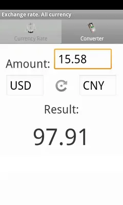 Exchange rate. All currency android App screenshot 5